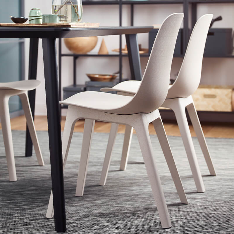 IKEA-odger bej plastik sandalye 01