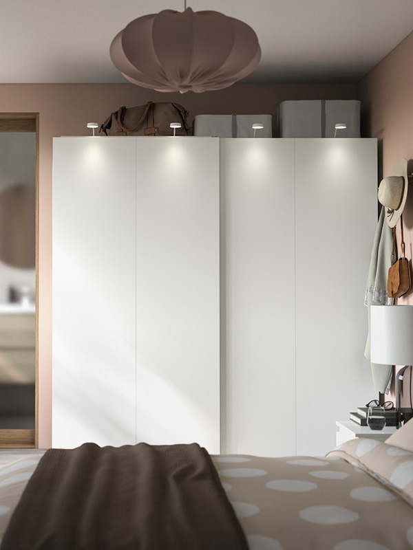 IKEA-pax hasvik beyaz 200x66x201 cm pax surgu kapakli gardirop 39503156 02