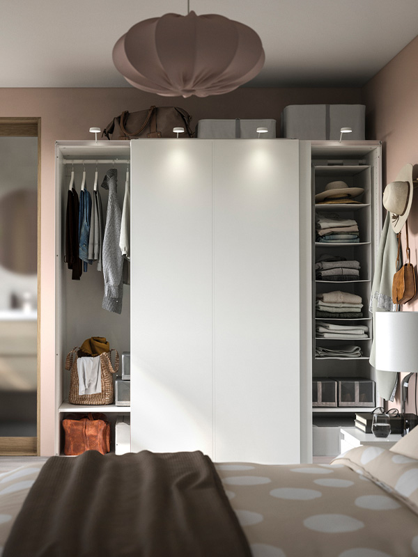 IKEA-pax hasvik beyaz 200x66x201 cm pax surgu kapakli gardirop 39503156 03