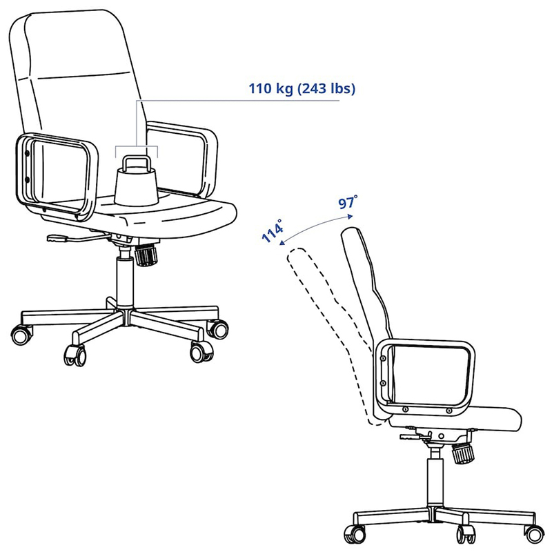 IKEA-renberget calisma sandalyesi