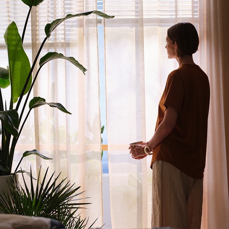 Silverlönn SILVERLÖNN white 145x300 cm sheer curtains, 1 pair - 20491040 | IKEA