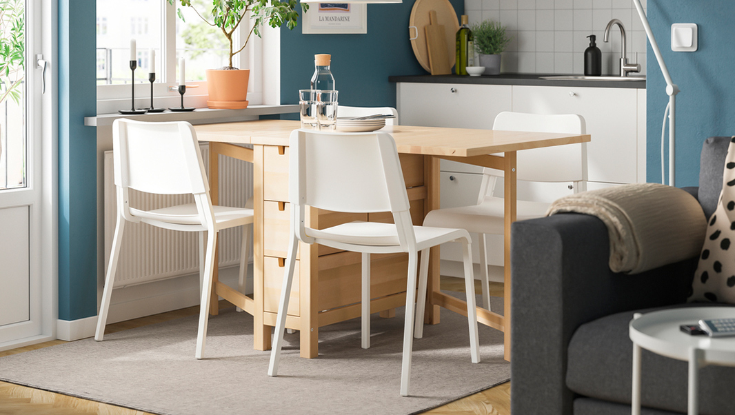 IKEA-teodores mutfak sandalyesi seti