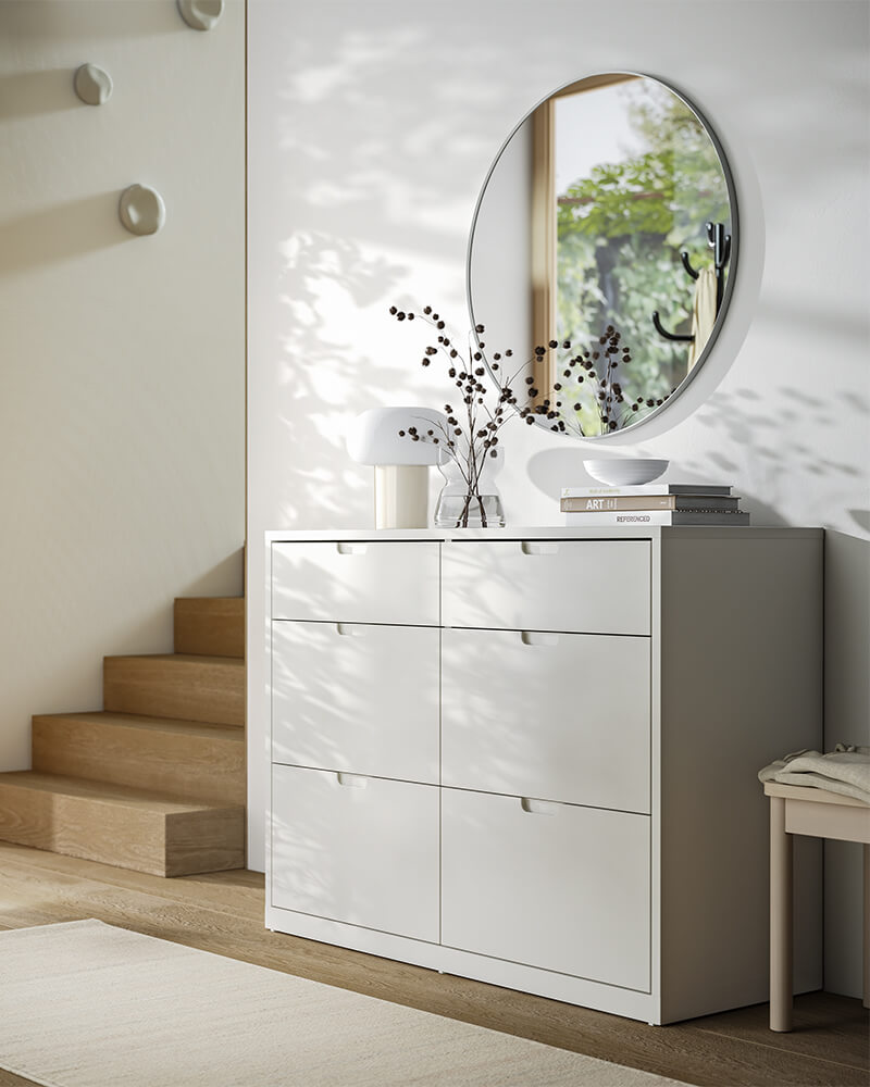 IKEA-tonstad kirik beyaz 6 cekmeceli sifonyer 01