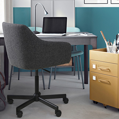 IKEA-tossberg malskar gunnared koyu gri siyah calisma sandalyesi 49508238 01