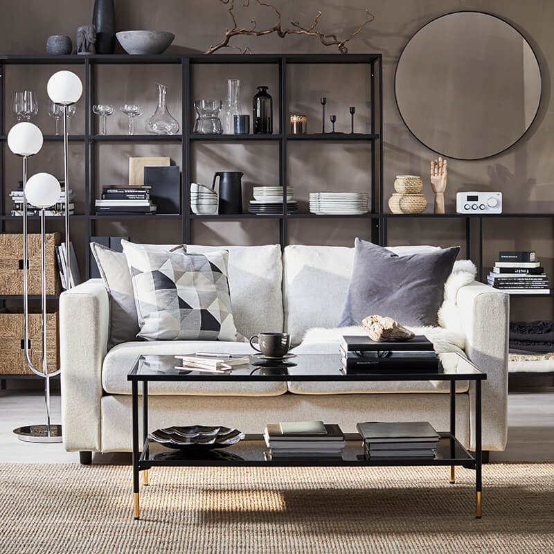 IKEA-vimle bej 2 li yatakli kanepe 01