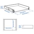 IKEA - MAXIMERA, kitchen drawer, white, 60x60 cm