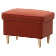 IKEA - STRANDMON, storage puff, Tommaboda brown-red