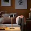 IKEA - AVHALL, LED portable lamp, nickel-plated, 29 cm