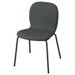 IKEA - SKALSTA, chair, Knaback dark grey-black/grey