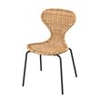 IKEA - SKALSTA, chair, rattan/black/grey