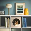 IKEA - UTSADD, cat house, beige, 33x38x33 cm