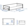 IKEA - MAXIMERA, mutfak çekmecesi, beyaz, 80x37 cm
