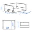 IKEA - MAXIMERA, kitchen drawer, white, 60x45 cm