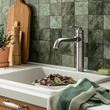 IKEA - TAKSJÖN, sink tap, metal color, 28 cm