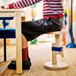 IKEA - IKEA PS 2026, wooden stool, birch/clear lacquered-glossy blue