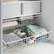 IKEA - ALTARLIDEN, metal basket with pull-out rail, white, 80x62 cm