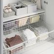 IKEA - ALTARLIDEN, metal basket with pull-out rail, white, 80x42 cm