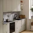 IKEA - LYSEKIL, two-sided wall panel, light grey/stone-look-matt white, 119,6x55 cm