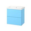 IKEA - ENHET/TVALLEN, wash-basin and cabinet, light blue, 64x43x65 cm