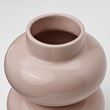 IKEA - PARLHAGG, stoneware plant vase, light pink, 14 cm