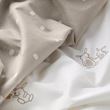 IKEA - LEN, fitted sheet for cot, white-beige, 60x120 cm