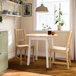 IKEA - PINNTORP, round kitchen table, light brown-white, seats 2-4