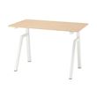IKEA - TROTTEN, height adjustable desk, ash-white, 120x70 cm