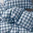 IKEA - EKTANDVINGE, single duvet cover sets, blue-check, 150x200/50x60 cm