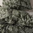IKEA - DAGGBJORNBAR, single duvet cover sets, dark green-floral pattern, 150x200/50x60 cm