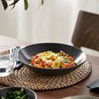 IKEA - FARGKLAR, deep plate, matte dark grey, 23 cm