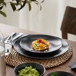 IKEA - FARGKLAR, side plate, matte dark grey, 20 cm