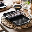 IKEA - FARGKLAR, plate, matte dark grey, 30x18 cm
