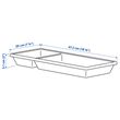 IKEA - VARIERA, drawer organizer, white, 20x47 cm