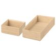 IKEA - STEGESUND, kutu seti, açık bambu
