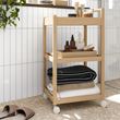 IKEA - STEGESUND, servis arabası, açık bambu, 42x33x76 cm