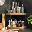 IKEA - NALBLECKA, counter top organizer, metal-bamboo, 28x28x28 cm