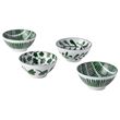 IKEA - ENTUSIASM, porcelain bowl set, green/white, 12 cm