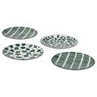 IKEA - ENTUSIASM, side plate set, green/white, 18 cm