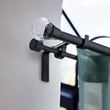 IKEA - SOLBLOMMOSSA, finials, Black-glass, 8.7 cm