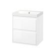 IKEA - ANGSJÖN/BACKSJÖN, wash-basin and cabinet, high gloss white, 60x48x69 cm