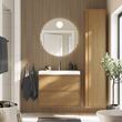 IKEA - ANGSJÖN/BACKSJÖN, wash-basin and cabinet, oak effect, 80x48x69 cm