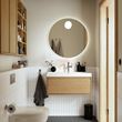 IKEA - ANGSJÖN/BACKSJÖN, wash-basin and cabinet, oak effect, 80x48x39 cm