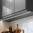 IKEA - FÖRBATTRA, cover panel for lighting, dark grey, 221 cm