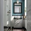IKEA - TANNFORSEN/TOLKEN/VASTERSJÖN, wash-basin and cabinet, light gray-black marble look, 62x49x79 cm