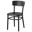 IKEA - IDOLF, wooden chair, black