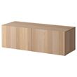 IKEA - BESTA, dolap kombinasyonu, ağartılmış meşe görünümlü, 120x40x38 cm
