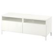 IKEA - BESTA, tv sehpası, parlak cila-beyaz, 120x42x48 cm