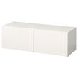 IKEA - BESTA, storage combination, high-gloss-white, 120x42x38 cm