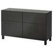 IKEA - BESTA, dolap kombinasyonu, venge, 120x42x74 cm