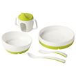 IKEA - BÖRJA/SMAGLI, children dinner set, white/green